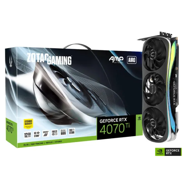 Видеокарта Zotac GeForce RTX 4070 Ti AMP Extreme AIRO PCI Express x16 4.0 / 12 ГБ photo 7 Видеокарта Zotac GeForce RTX 4070 Ti AMP Extreme AIRO PCI Express x16 4.0 / 12 ГБ photo 7