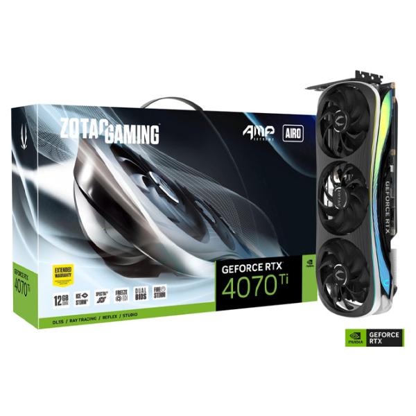Видеокарта Zotac GeForce RTX 4070 Ti AMP Extreme AIRO PCI Express x16 4.0 / 12 ГБ photo 7 Видеокарта Zotac GeForce RTX 4070 Ti AMP Extreme AIRO PCI Express x16 4.0 / 12 ГБ photo 7