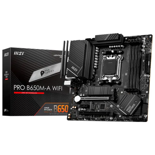 Материнская плата MSI PRO B650M-A WIFI micro ATX/ Intel B650M-A photo 5 Материнская плата MSI PRO B650M-A WIFI micro ATX/ Intel B650M-A photo 5