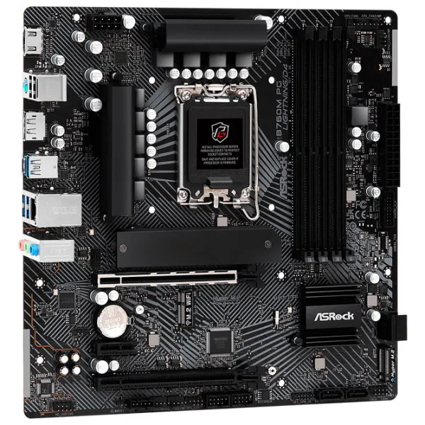 Материнская плата ASRock B760M PG LIGHTNING/ D4 micro ATX/ Intel B760M photo 2