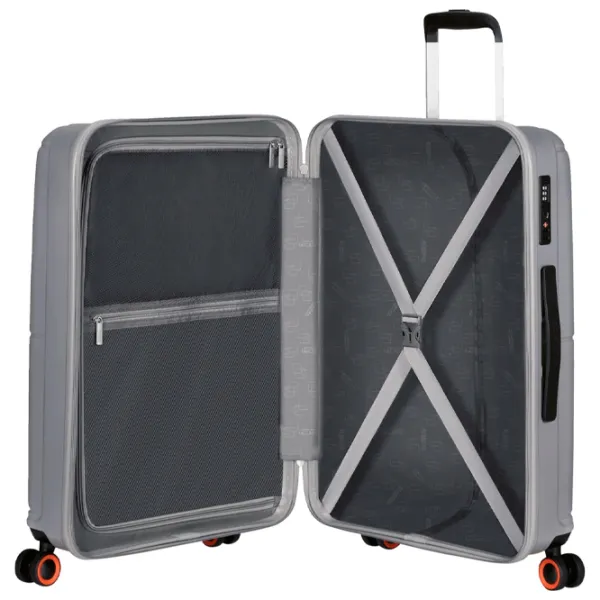 Valiză American Tourister Geopop Spinner 68l/ Metalic Silver photo 7