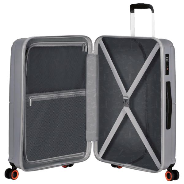 Valiză American Tourister Geopop Spinner 68l/ Metalic Silver photo 7