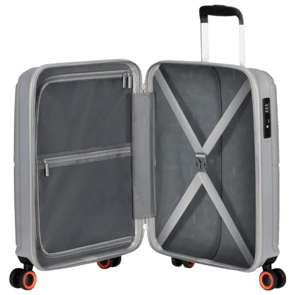 Valiză American Tourister Geopop Spinner 34l/ Metalic Silver photo 6