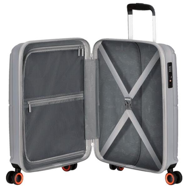 Valiză American Tourister Geopop Spinner 34l/ Metalic Silver photo 6