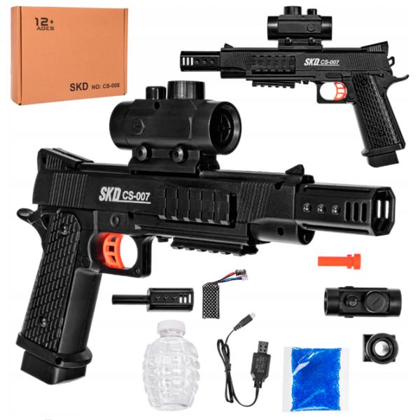 Pistol automat de jucărie SKD CS006 12+/ Bile gel/ Black photo 12