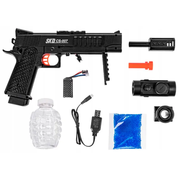 Pistol automat de jucărie SKD CS006 12+/ Bile gel/ Black photo 13