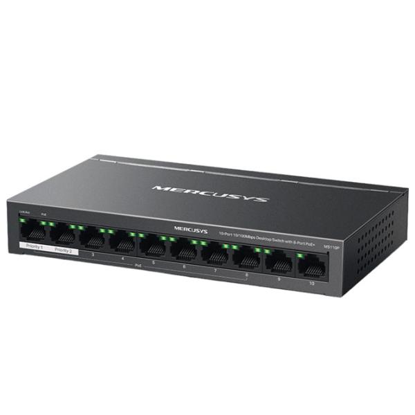 Коммутатор Mercusys MS110P Черный photo 2