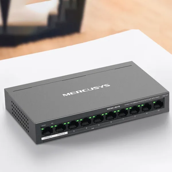 Коммутатор Mercusys MS110P Черный photo 5