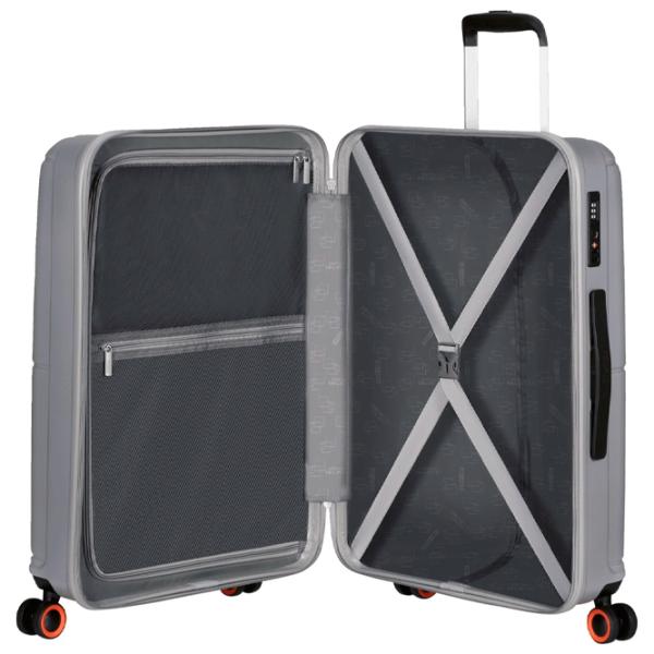 Valiză American Tourister Geopop Spinner 103l/ Metalic Silver photo 7