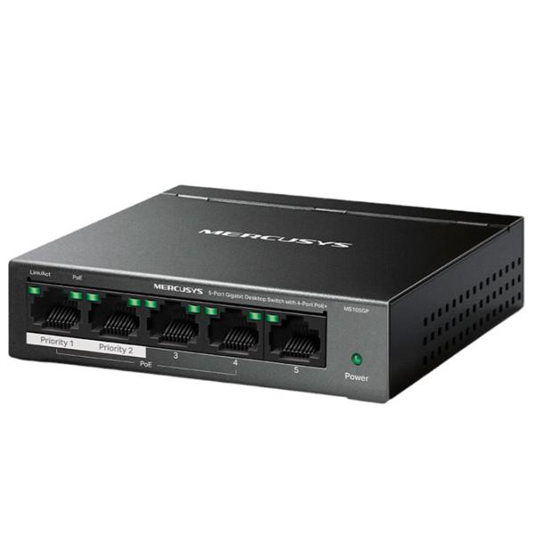 Коммутатор Mercusys MS105GP Черный photo 2