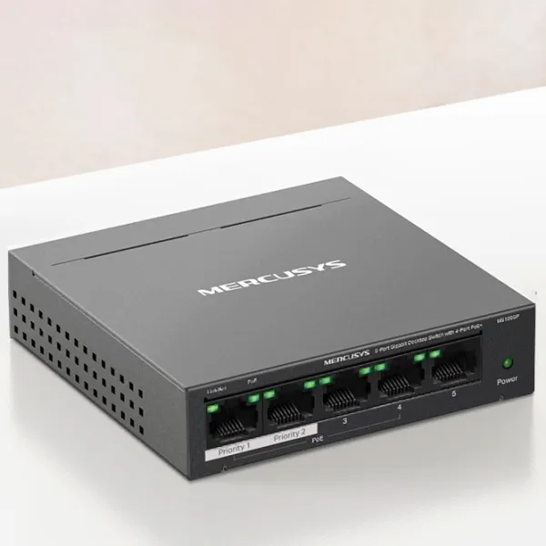 Коммутатор Mercusys MS105GP Черный photo 5