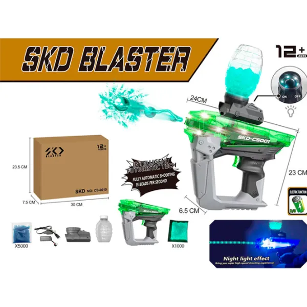Игрушечный автомат SKD CS001 12+/ Гелевые шарики/ Зелёный photo 7