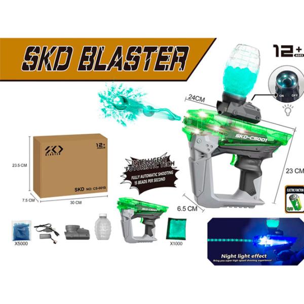 Игрушечный автомат SKD CS001 12+/ Гелевые шарики/ Зелёный photo 7