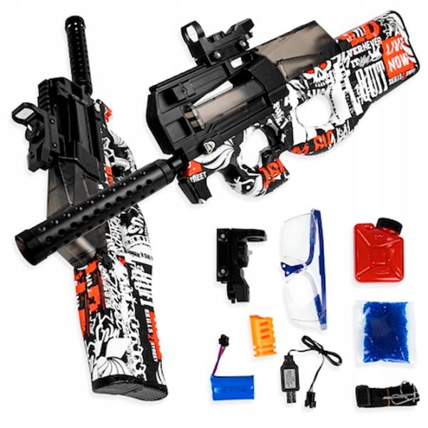 Игрушечный автомат Blaster P90 RS516C 14+ / Гелевые шарики / Черный photo 5