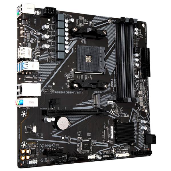 Материнская плата Gigabyte A520M DS3H V2 micro ATX/ AMD A520M photo 2