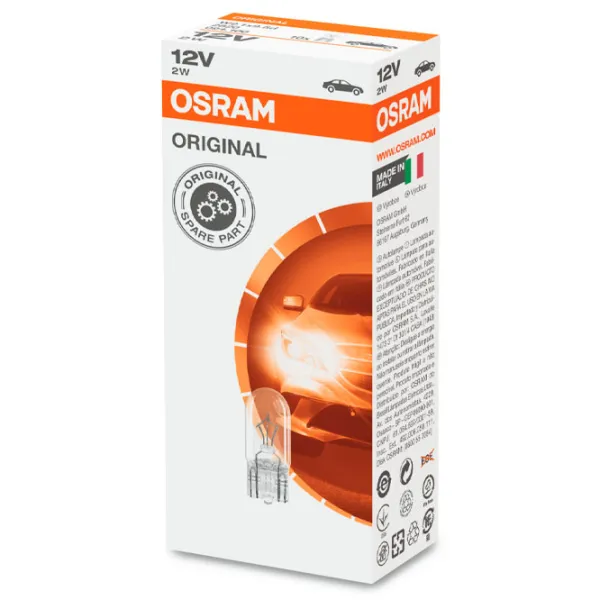 Автомобильная лампа Osram 2820 Накал/ W2.1x9.5d/ 2 Вт/ 13.5лм photo 2 Автомобильная лампа Osram 2820 Накал/ W2.1x9.5d/ 2 Вт/ 13.5лм photo 2