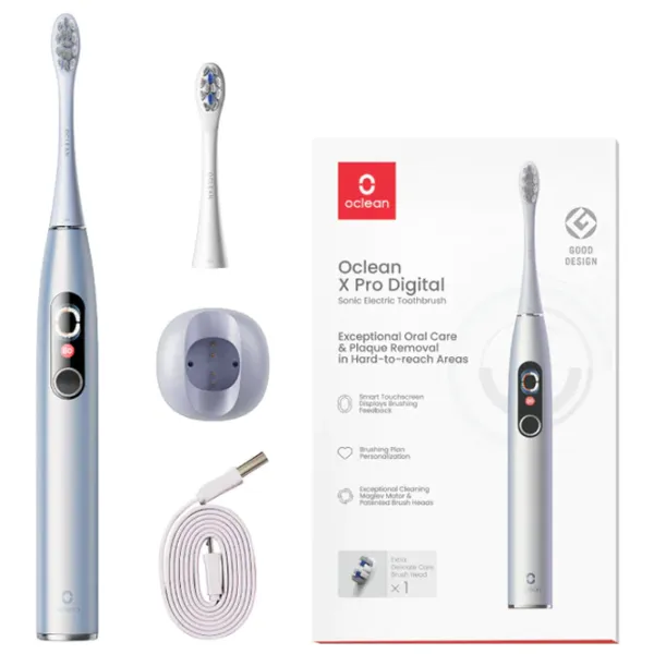 Periuță de dinți electrică Oclean X Pro Digital 2D/ Gray photo 8