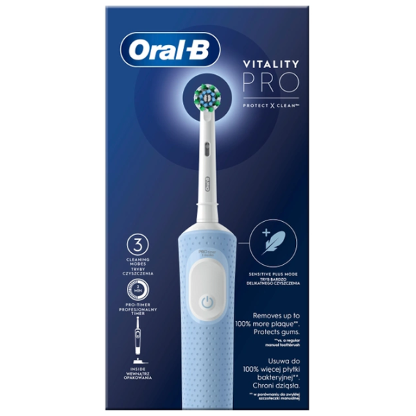 Зубная электрощетка Braun Vitality Pro Protect X 2D/ Синий photo 3