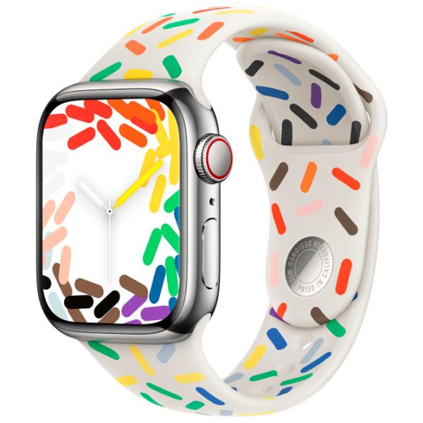 Curelușă Apple Watch Ultra Sport Band Fluoroelastomer/ 41 mm/ White Multicolor photo 2 Curelușă Apple Watch Ultra Sport Band Fluoroelastomer/ 41 mm/ White Multicolor photo 2