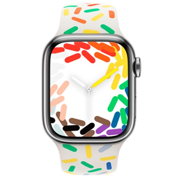 Curelușă Apple Watch Ultra Sport Band Fluoroelastomer/ 41 mm/ White Multicolor photo 3 Curelușă Apple Watch Ultra Sport Band Fluoroelastomer/ 41 mm/ White Multicolor photo 3