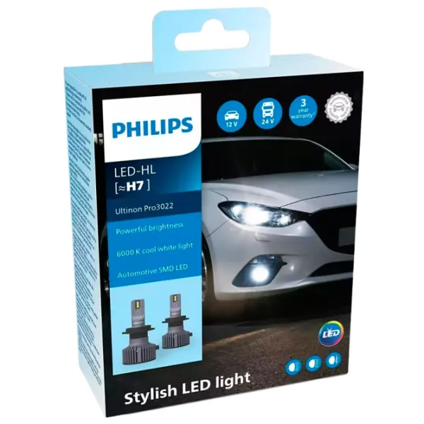 Lampă auto Philips 11972U3022X2 LED/ H7/ PX26d/ 20 W photo 2
