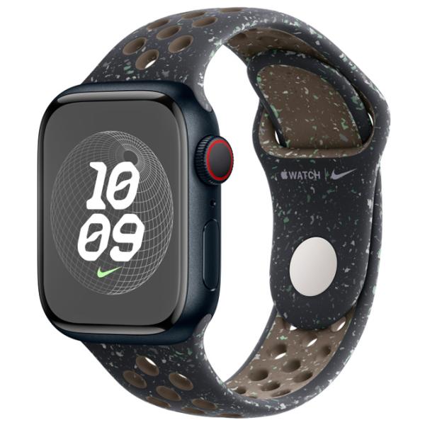 Curelușă Apple Watch 9 Nike Sport Band Fluoroelastomer/ 41 mm/ Black Midnight Sky photo 2