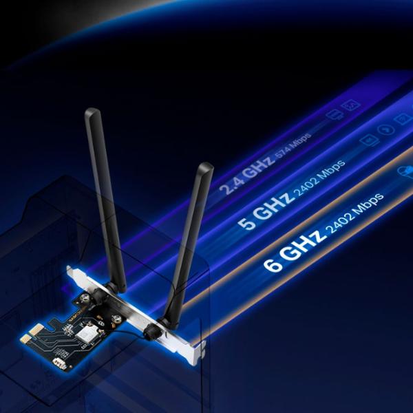 Adaptor de rețea Mercusys MA86XE Wi-Fi/ Black photo 4