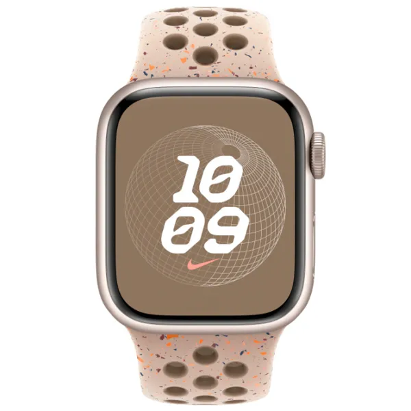 Ремень Apple Watch 9 Nike Sport Band Фторэластомер/ 41 мм/ Коричневый Desert Stone photo 3 Ремень Apple Watch 9 Nike Sport Band Фторэластомер/ 41 мм/ Коричневый Desert Stone photo 3