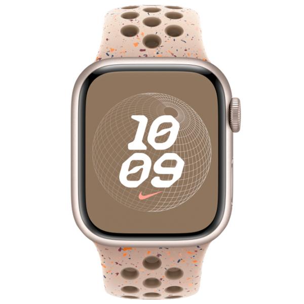Ремень Apple Watch 9 Nike Sport Band Фторэластомер/ 41 мм/ Коричневый Desert Stone photo 3 Ремень Apple Watch 9 Nike Sport Band Фторэластомер/ 41 мм/ Коричневый Desert Stone photo 3