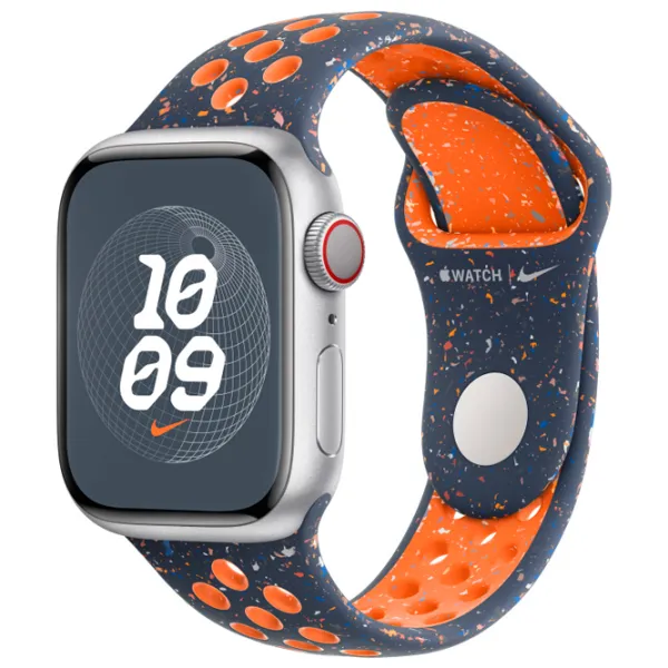 Ремень Apple Watch 9 Nike Sport Band Фторэластомер/ 41 мм/ Синий Flame photo 2 Ремень Apple Watch 9 Nike Sport Band Фторэластомер/ 41 мм/ Синий Flame photo 2
