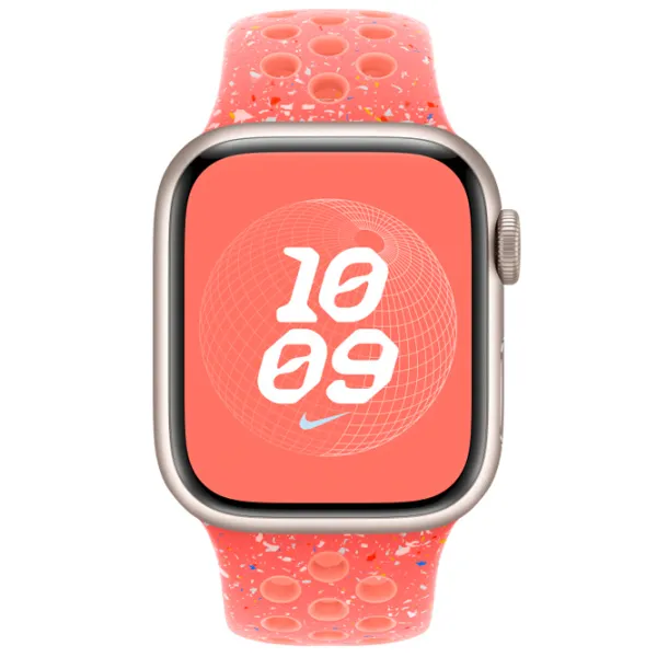 Ремень Apple Watch 9 Nike Sport Band Фторэластомер/ 41 мм/ Rose Magic Ember photo 3 Ремень Apple Watch 9 Nike Sport Band Фторэластомер/ 41 мм/ Rose Magic Ember photo 3