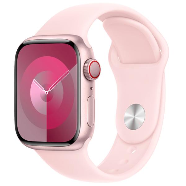 Curelușă Apple Watch 9 Sport Band Fluoroelastomer/ 41 mm/ Pink Light photo 2