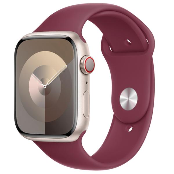 Curelușă Apple Watch 9 Sport Band Fluoroelastomer/ 45 mm/ Violet Mulberry photo 2 Curelușă Apple Watch 9 Sport Band Fluoroelastomer/ 45 mm/ Violet Mulberry photo 2
