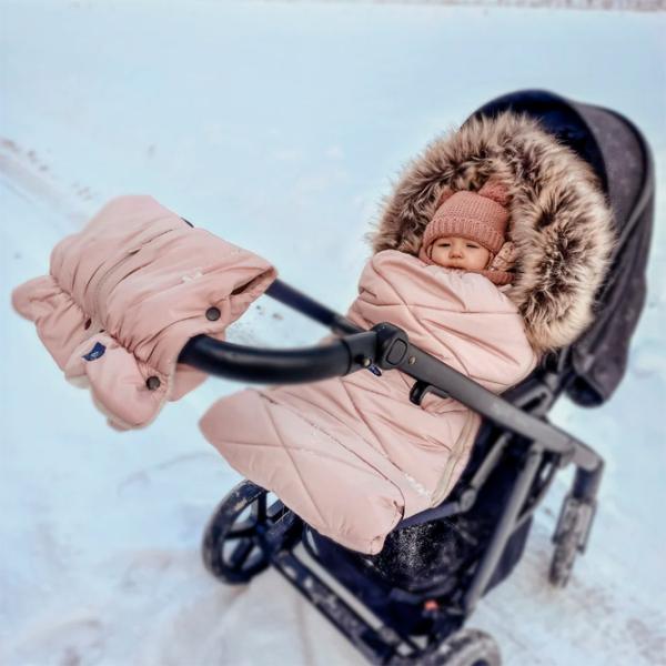 Чехол для детской коляски Zaffiro 3313902 Плюш/ Розовый photo 5