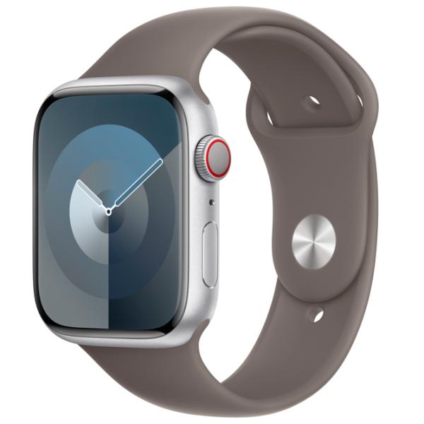 Ремень Apple Watch 9 Sport Band Фторэластомер/ 45 мм/ Коричневый Clay photo 2 Ремень Apple Watch 9 Sport Band Фторэластомер/ 45 мм/ Коричневый Clay photo 2