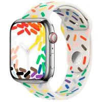 Ремень Apple Watch 9 Sport Band Фторэластомер/ 45 мм/ Белый Разноцветный photo 2