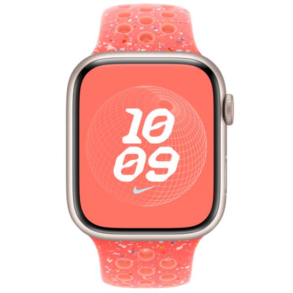 Ремень Apple Watch 9 Nike Sport Band Фторэластомер/ 45 мм/ Rose Magic Ember photo 3