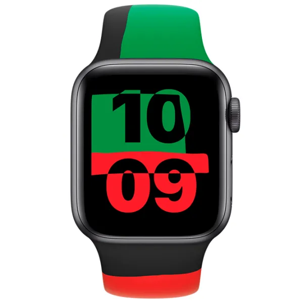 Ремень Apple Watch 9 Sport Band Фторэластомер/ Черный Unity photo 3