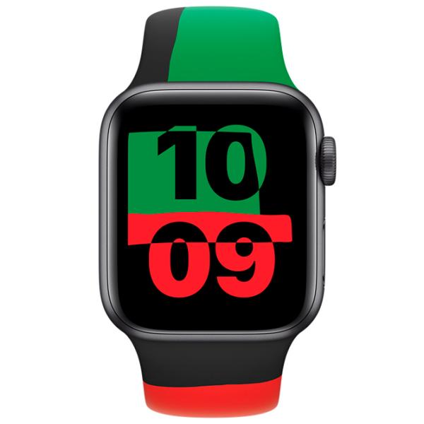 Ремень Apple Watch 9 Sport Band Фторэластомер/ Черный Unity photo 3