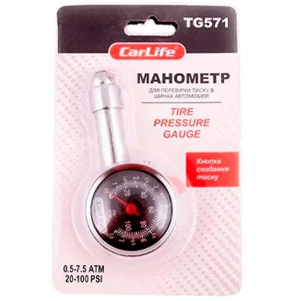 Манометр для шин Carlife TG571 Механическая photo 4