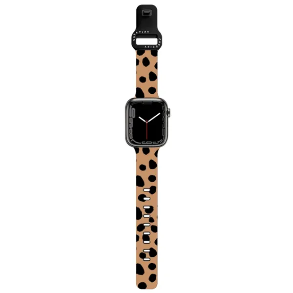 Curelușă Apple Watch Ultra 2 Impact Band 70s Retro Floral 38, 40, 41 mm/ Black Brown photo 2