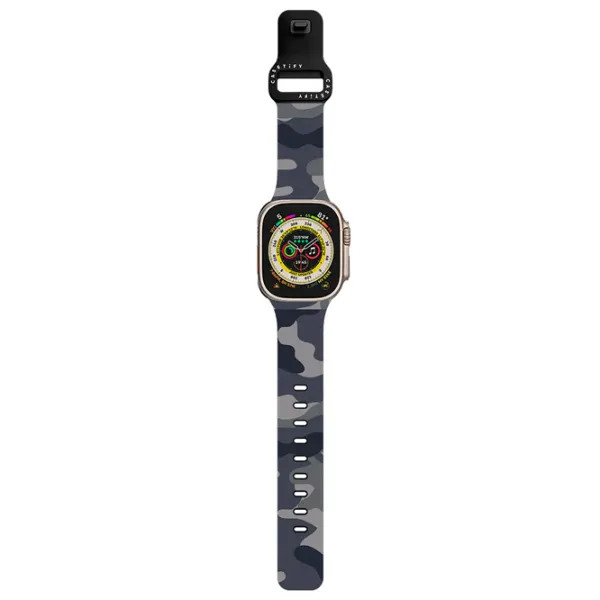 Ремень Apple Watch Ultra 2 Impact Band Camo Blue Grey 42, 44, 45, 49 мм/ Черный Синий photo 2 Ремень Apple Watch Ultra 2 Impact Band Camo Blue Grey 42, 44, 45, 49 мм/ Черный Синий photo 2