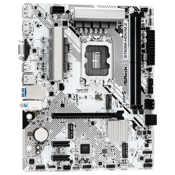 Placă de bază ASRock B760M-HDV/ M.2 mATX/ Intel B760M photo 2