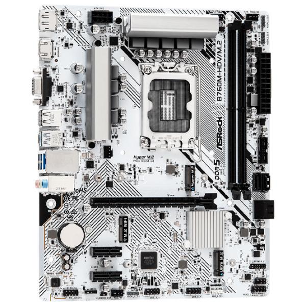 Placă de bază ASRock B760M-HDV/ M.2 mATX/ Intel B760M photo 2