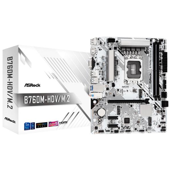 Placă de bază ASRock B760M-HDV/ M.2 mATX/ Intel B760M photo 5