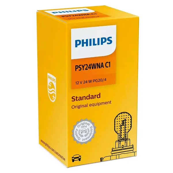 Автомобильная лампа Philips 12188NAC1 Накал/ PSY24W/ PG20/ 4/ 24 Вт/ 300лм photo 2