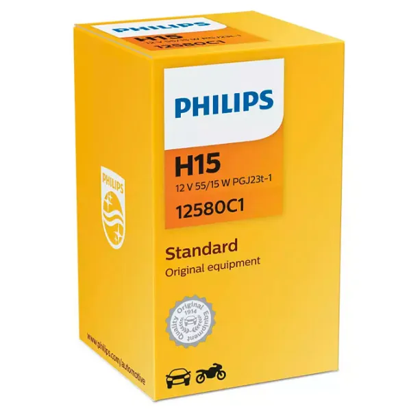 Автомобильная лампа Philips 12580C1 Галоген/ H15/ PGJ23t-1/ 55 - 15 Вт photo 2 Автомобильная лампа Philips 12580C1 Галоген/ H15/ PGJ23t-1/ 55 - 15 Вт photo 2
