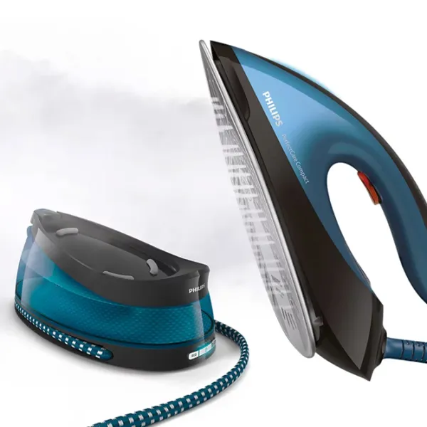 Утюг Philips GC7846/ 80 С парогенератором/ 2400 Вт/ Синий photo 2