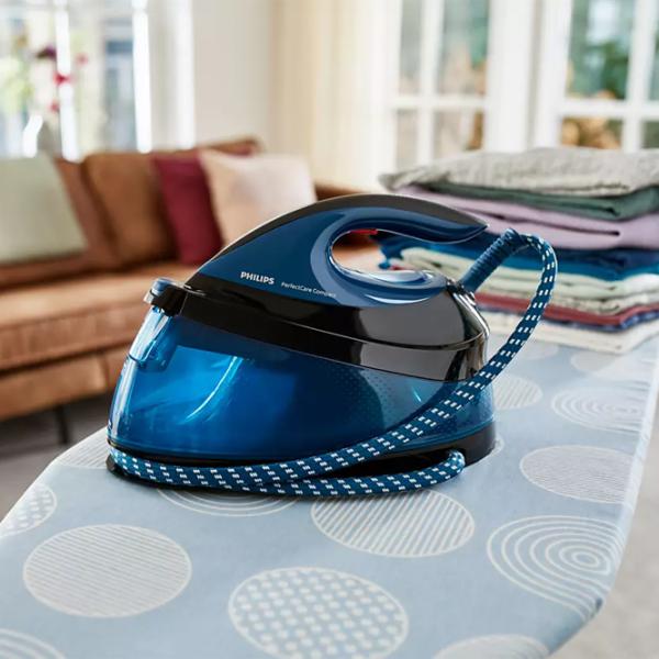 Утюг Philips GC7846/ 80 С парогенератором/ 2400 Вт/ Синий photo 4