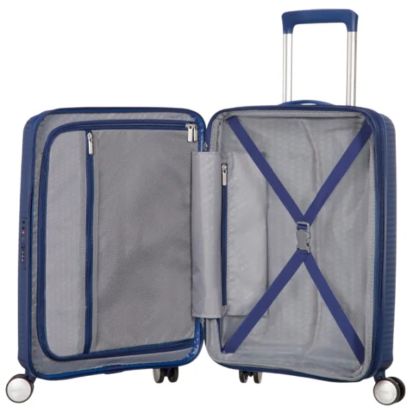 Valiză American Tourister Soundbox Spinner Expandable 35.5l/ Dark Blue photo 3 Valiză American Tourister Soundbox Spinner Expandable 35.5l/ Dark Blue photo 3